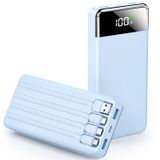 Carregador Portátil Power Bank Sabani 35000mah Com 4 Cabos Azul