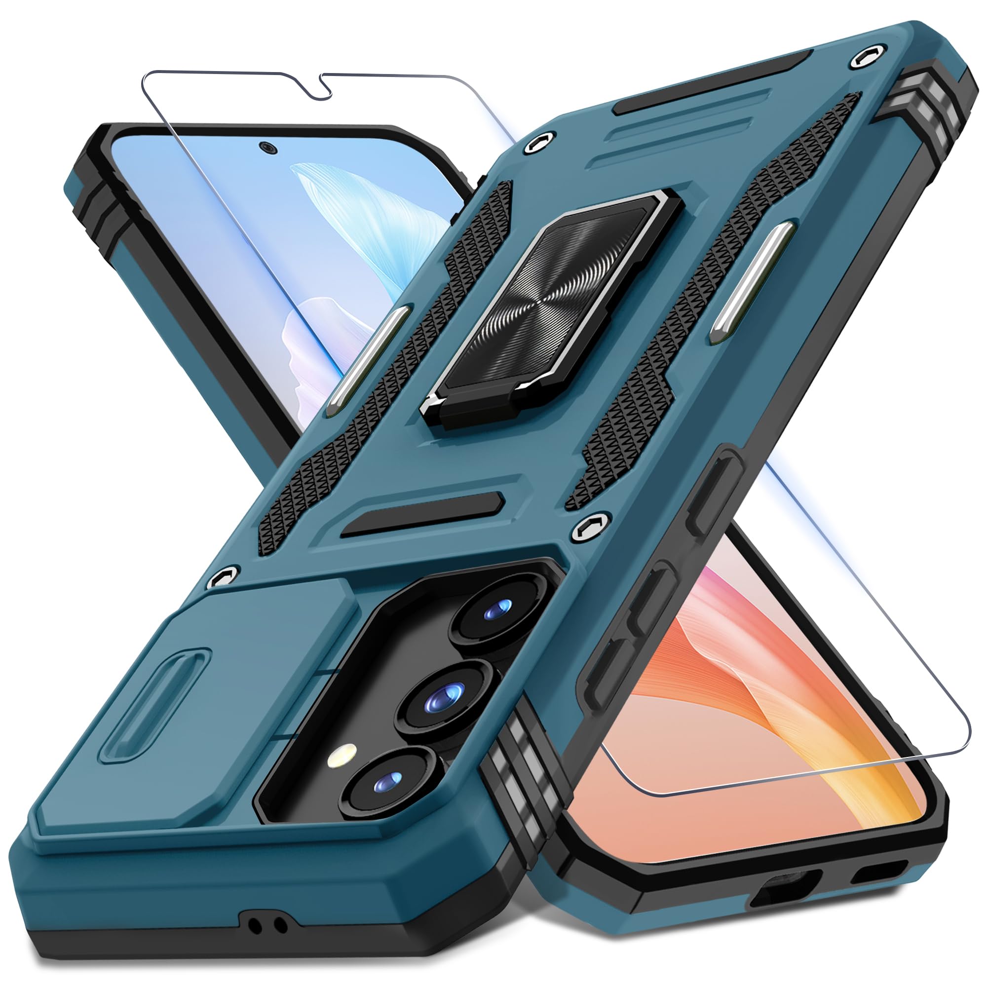 Capa De Telefone Deerlamn Para Samsung Galaxy S24 Fe Com Protetor De Tela