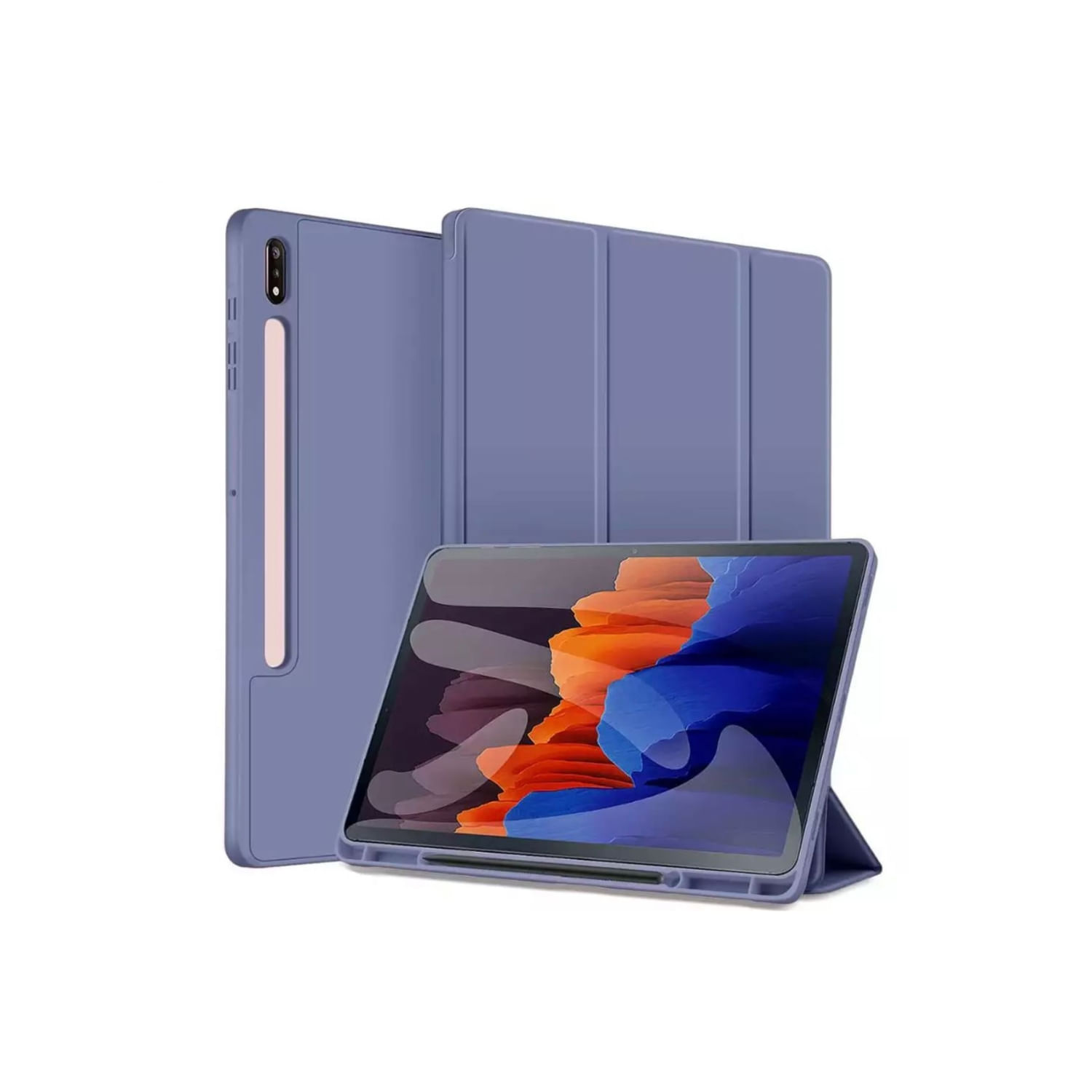 Estojo Com Slot Para Samsung Tab S9 Plus 12.4 S9+lav