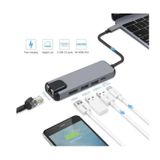 Adaptador De Hub Usb Tipo C Ethernet Hdmi Usb 3.0 Para Macbook
