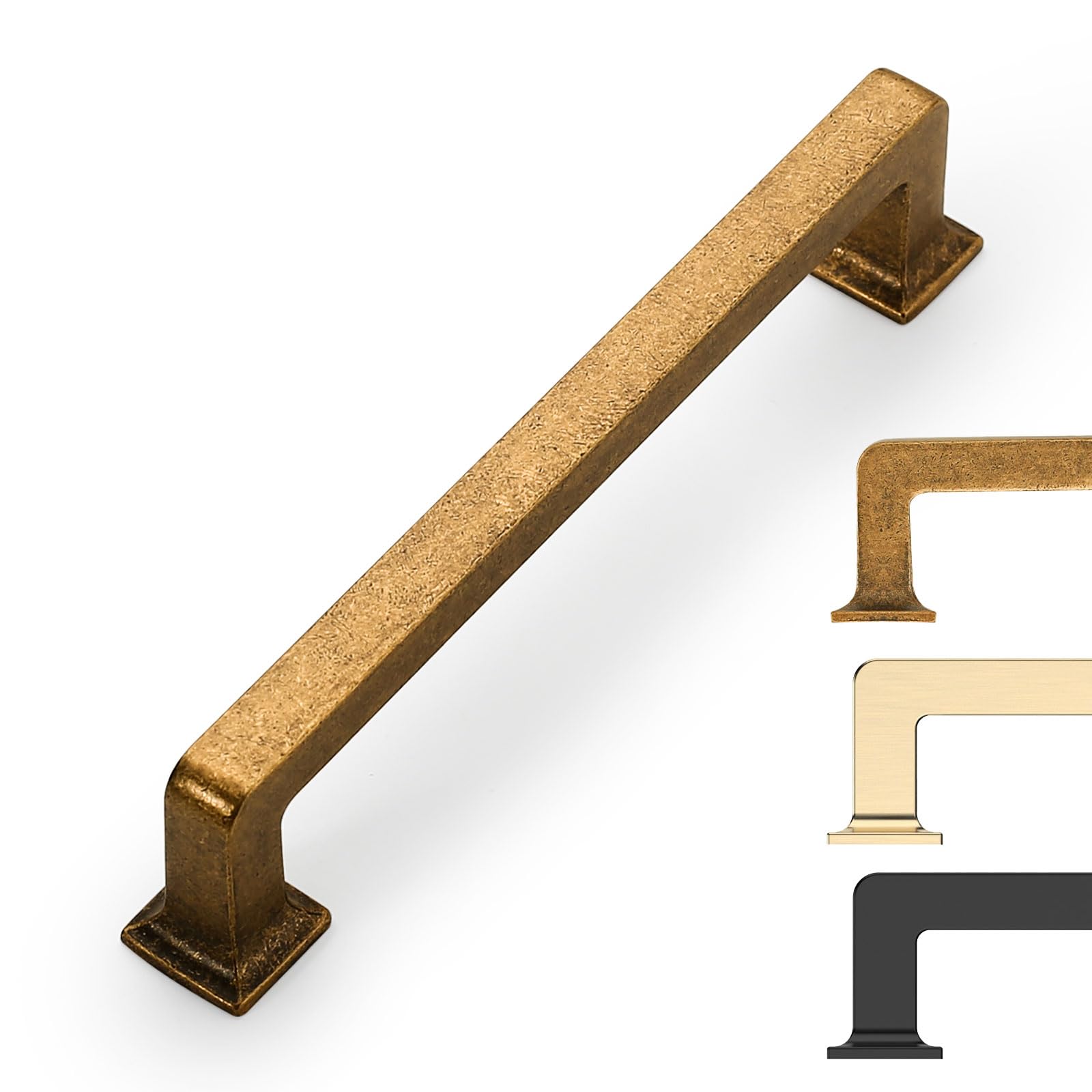 Cabinet Pulls 9build, Latão Antigo, 96 Mm, Pacote Com 10