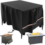Capa De Mesa Fire Pit Yowduty Retangular 112x71x61cm À Prova D&#39;água
