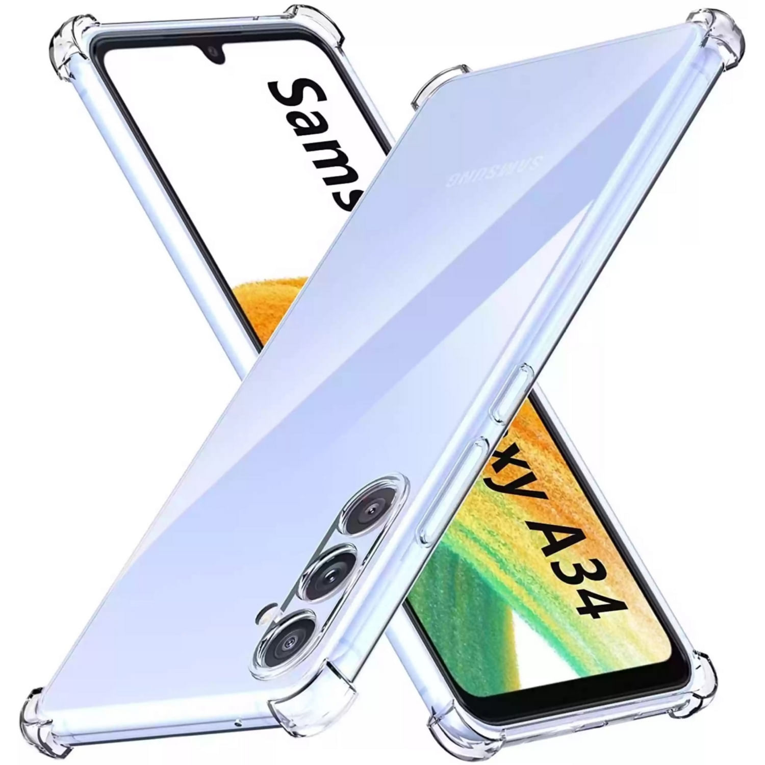 Capa De Telefone Samsung Galaxy A34 5g Transparente Anti-choque