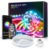 Led Strip Lights Fussion 40m Bluetooth Com Controle Remoto Para Quarto