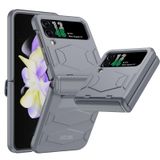 Capa Vizvera Para Samsung Galaxy Z Flip 4 5g Com Dobradiça Cinza