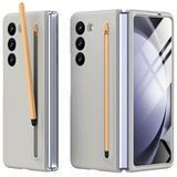 Capa Miimall S Pen Para Samsung Galaxy Z Fold 6 2024 Cinza Claro
