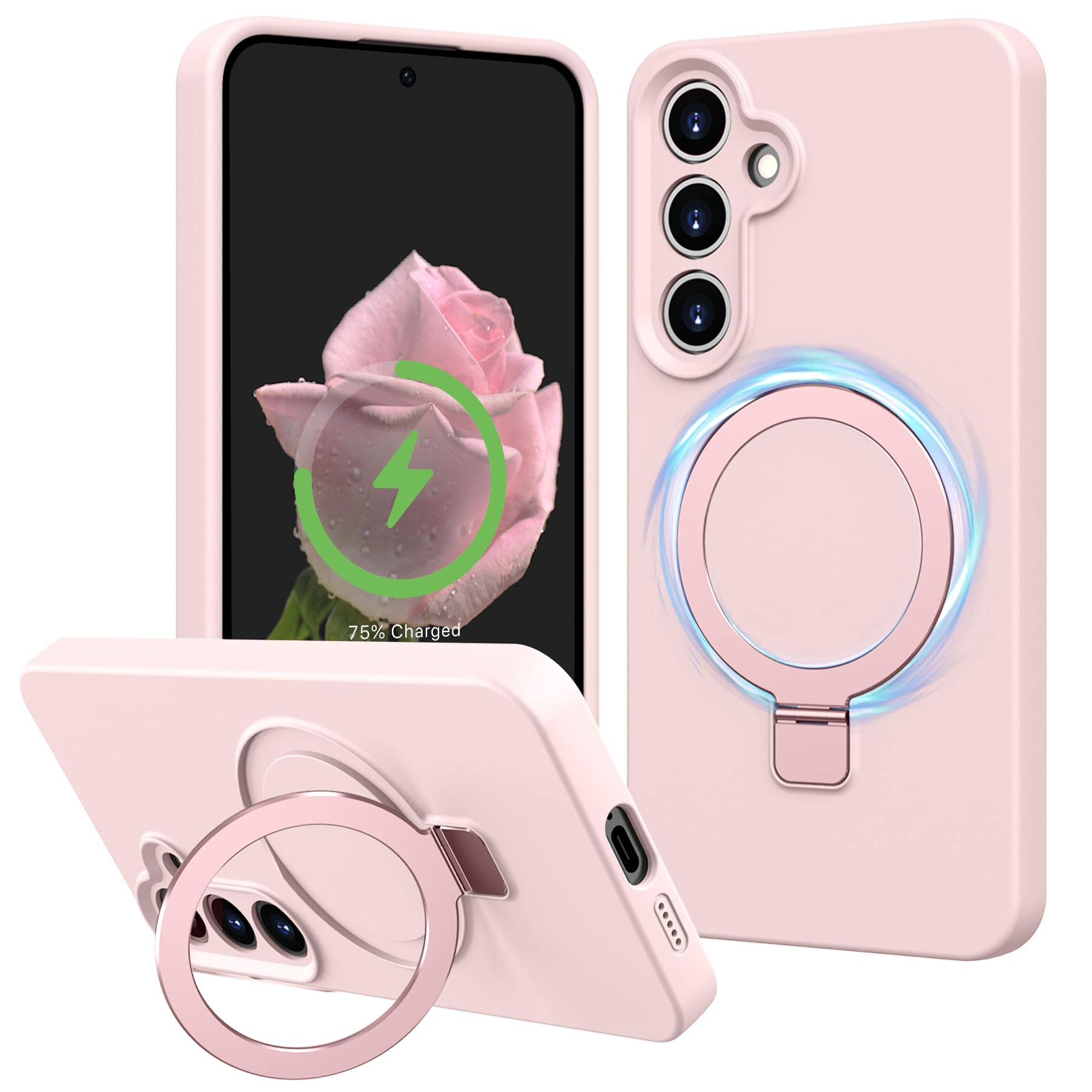 Capa De Celular Vaxiliiy Compatível Com Samsung Galaxy S24 Rosa