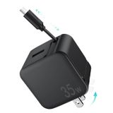 Carregador De Parede Uponsz Carregador Rápido Retrátil De 35 W Pd Para Iphone
