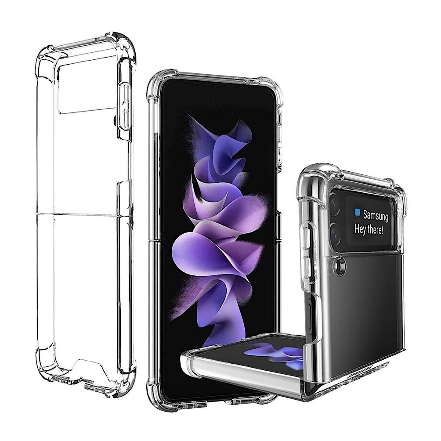 Capa De Plástico Rígido Transparente Samsung Z Flip 4