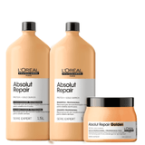 Kit L&#39;oréal Professionnel Serie Expert Absolut Repair Gold Quinoa + Protein Golden Salon Trio (3 Produtos)