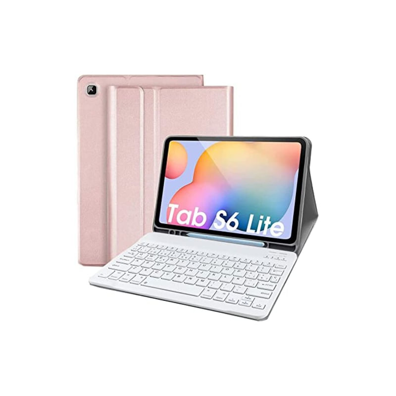 Capa Para Tablet E Teclado Bluetooth Para Galaxy Tab S6 Lite 10.4