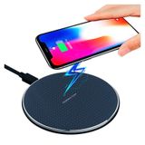 Carregador Sem Fio Fast 10 Watts Qi Standard Para Iphone, Samsu