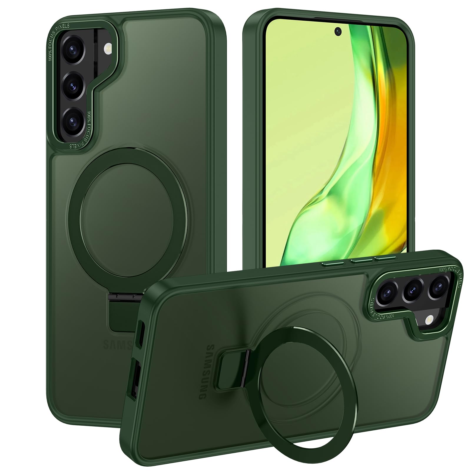 A Capa De Telefone Tem Para Samsung Galaxy S22 Plus Forest Green