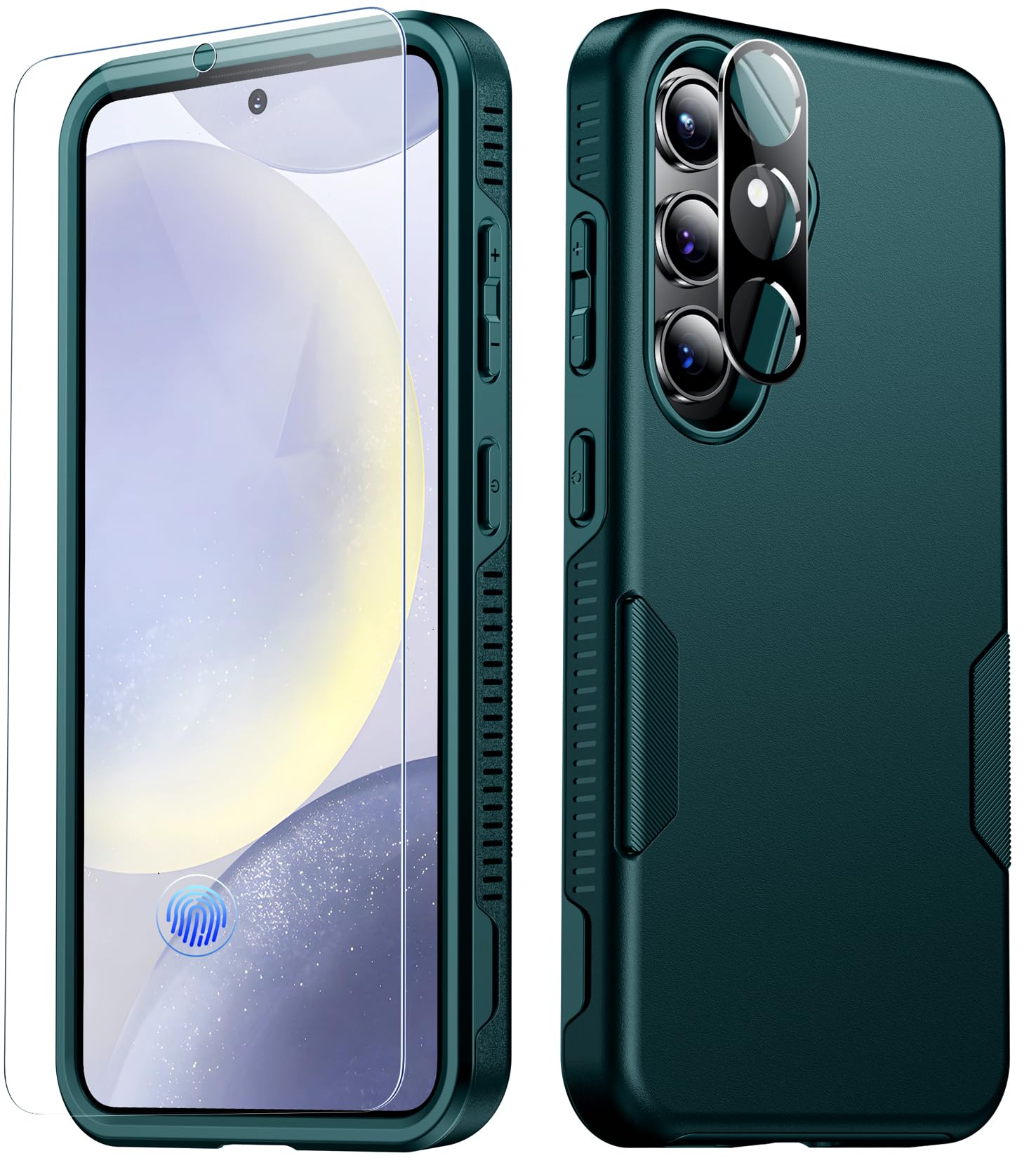 Capa De Telefone Spidercase Para Samsung Galaxy S24 De 6,2 Polegadas Verde Escuro