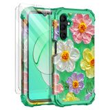 Capa De Telefone Rancase Para Samsung Galaxy A15 5g 6,5" Com 2 Vidros