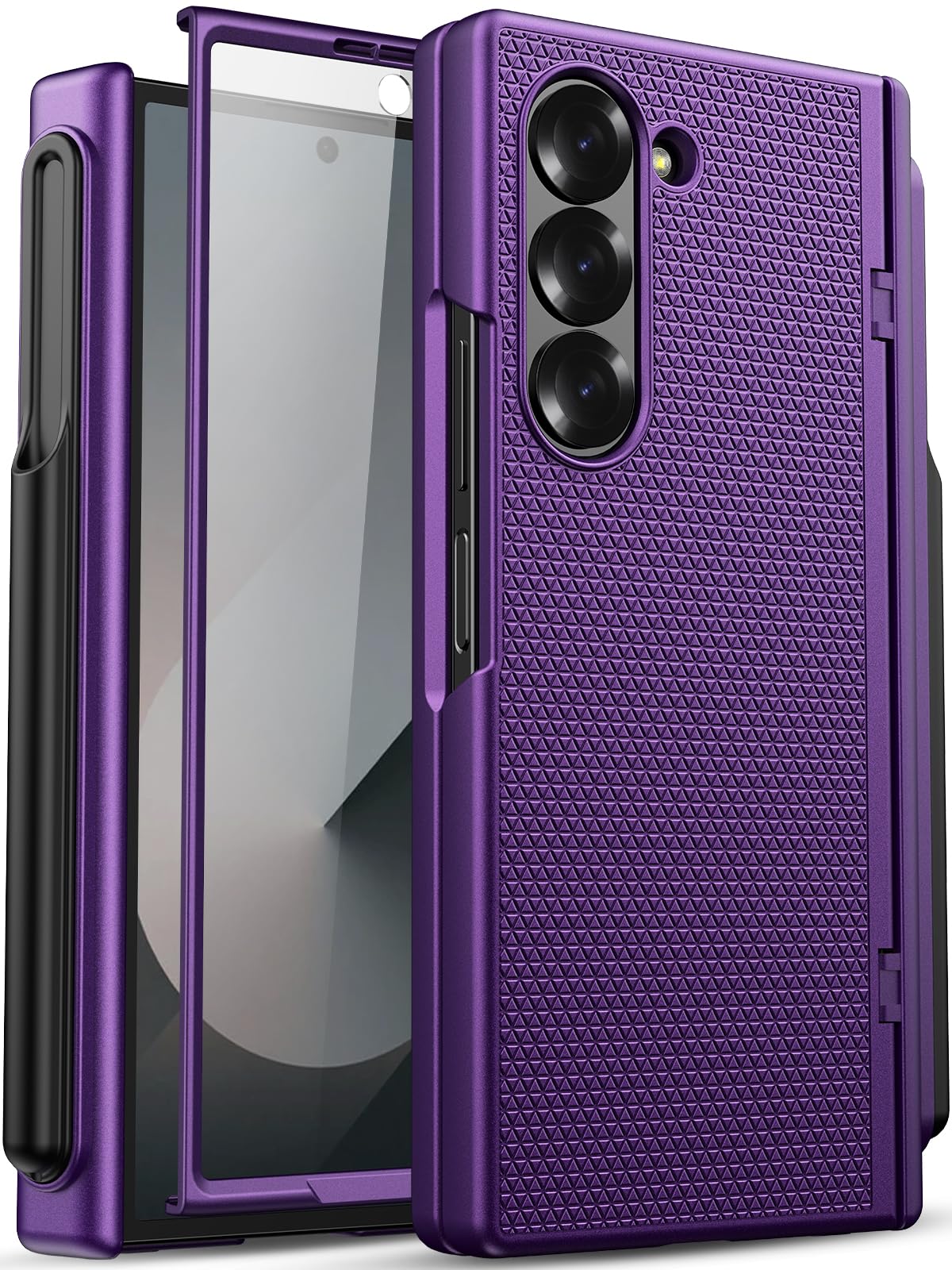 Capa De Telefone Sixbox Para Samsung Galaxy Z Fold 6 Com Suporte Para Caneta S