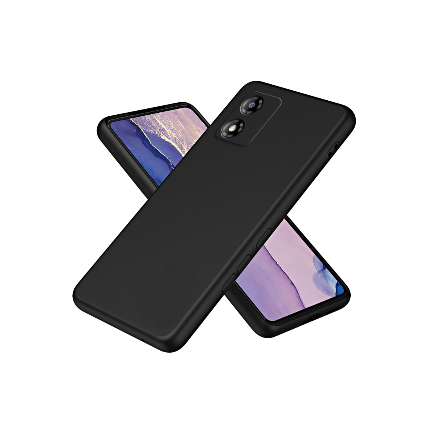 Capa Moto Edge 30 Neo Bumper, Protetor De Silicone Preto