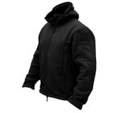Jaqueta Masculina Crysully, Outono E Inverno, Safári, Lã, Ao Ar Livre, Preta