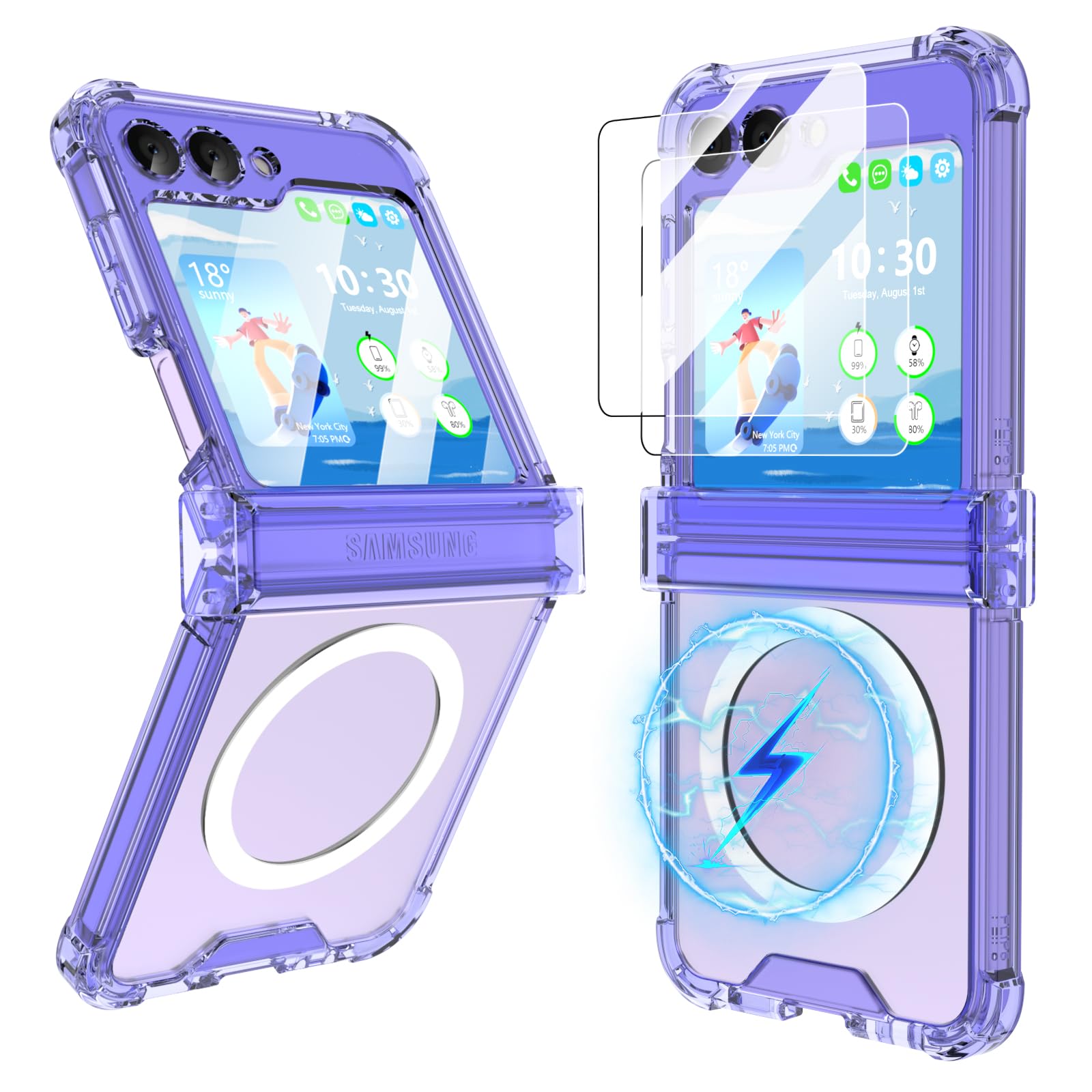 Capa De Celular Sqmcase Projetada Para Samsung Galaxy Z Flip 6