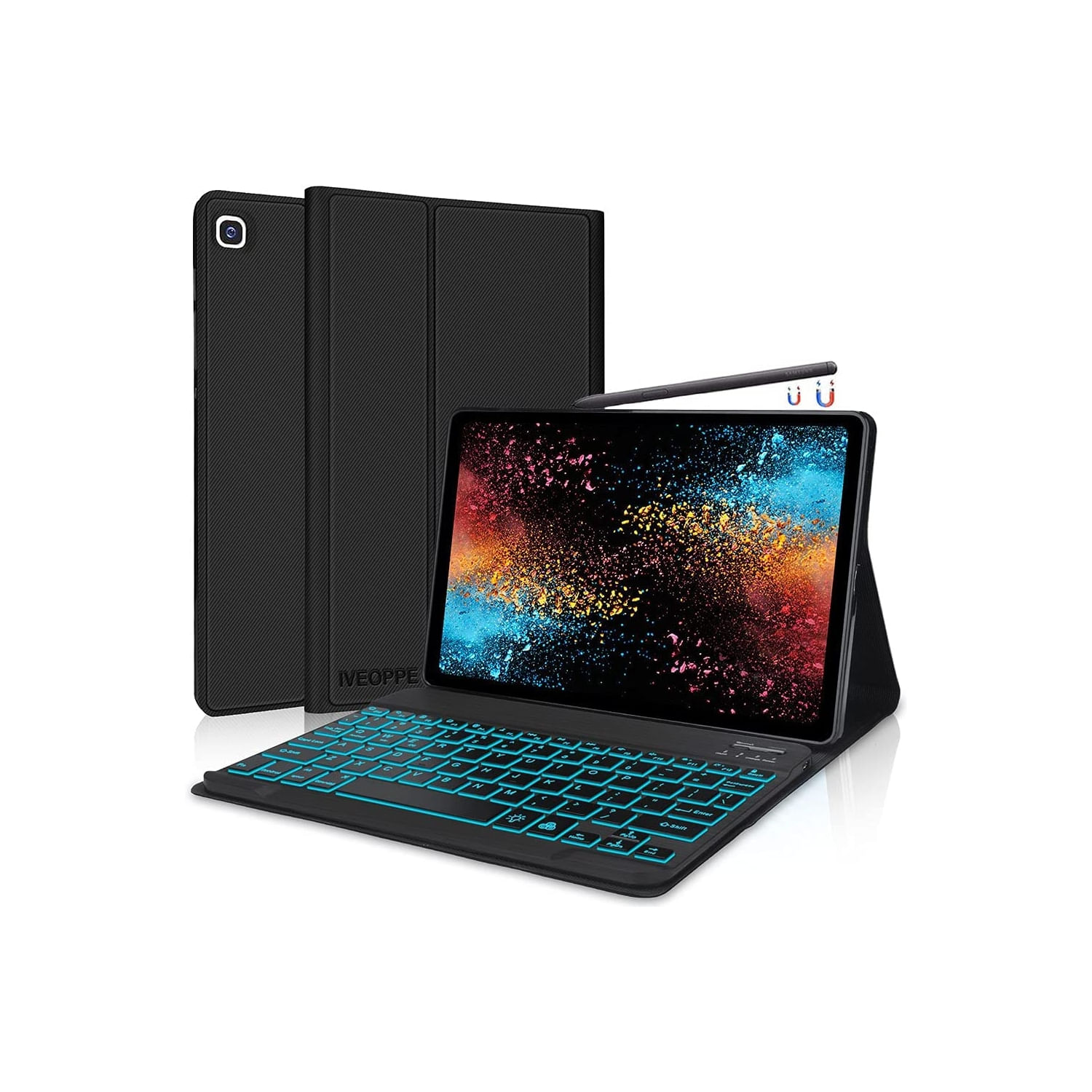 Capa De Teclado Galaxy Tab S6 Lite 10.4 Retroiluminada Bluetooth