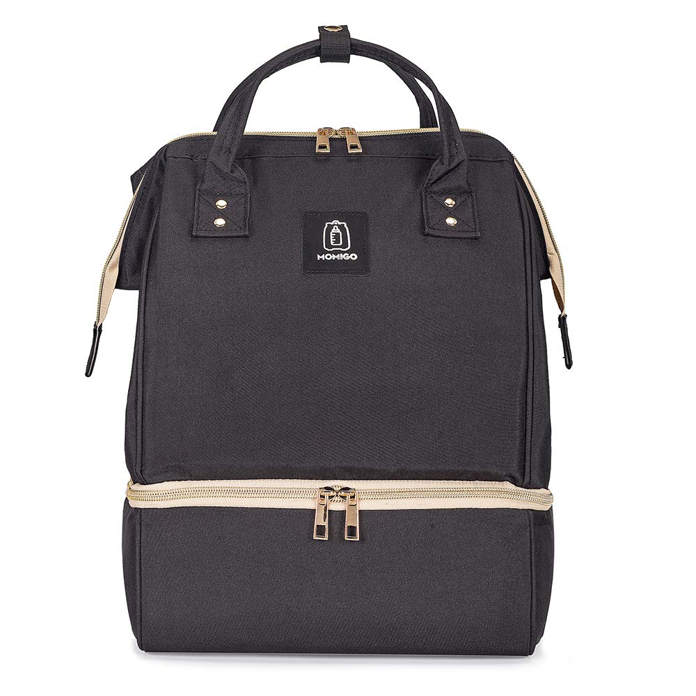 Mochila Breast Pump Momigo Cooler, Bolsa À Prova De Umidade Preta