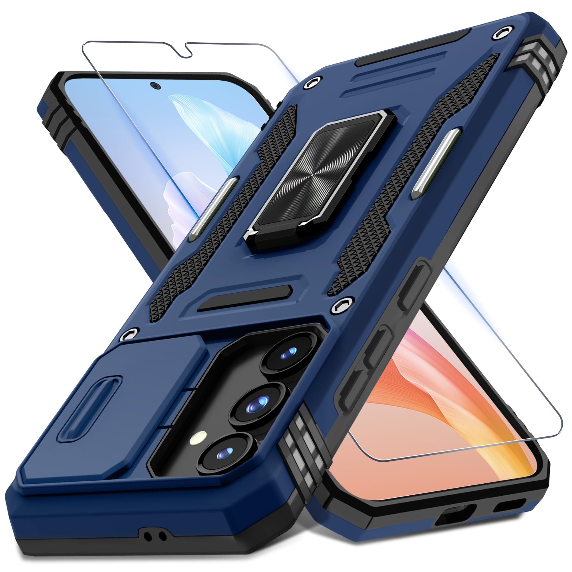 Capa De Telefone Deerlamn Para Samsung Galaxy S24 Fe Com Protetor De Tela