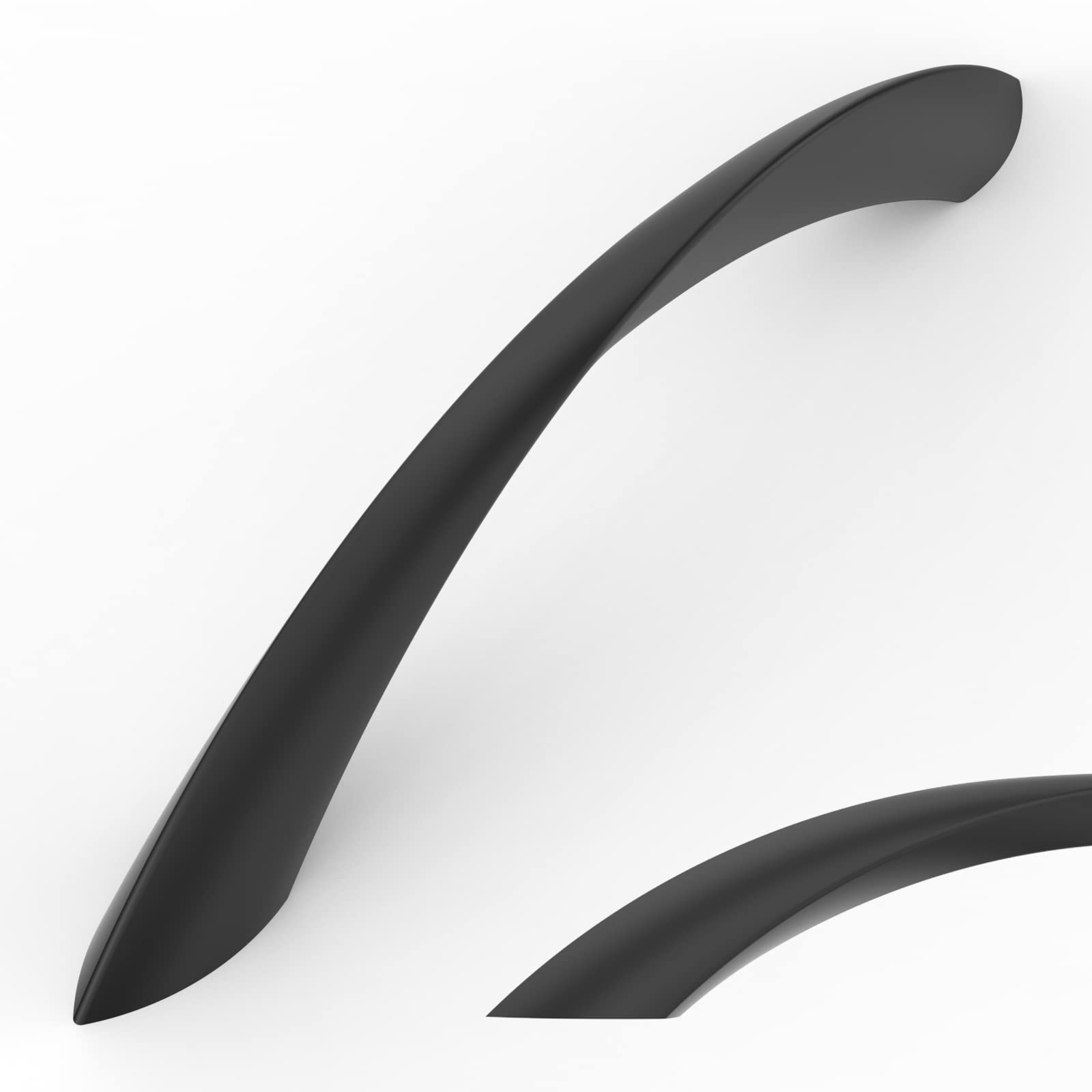 Cabinet Pulls Amerdeco Matte Black De 128 Mm, Orifícios Centrais, Pacote Com 10