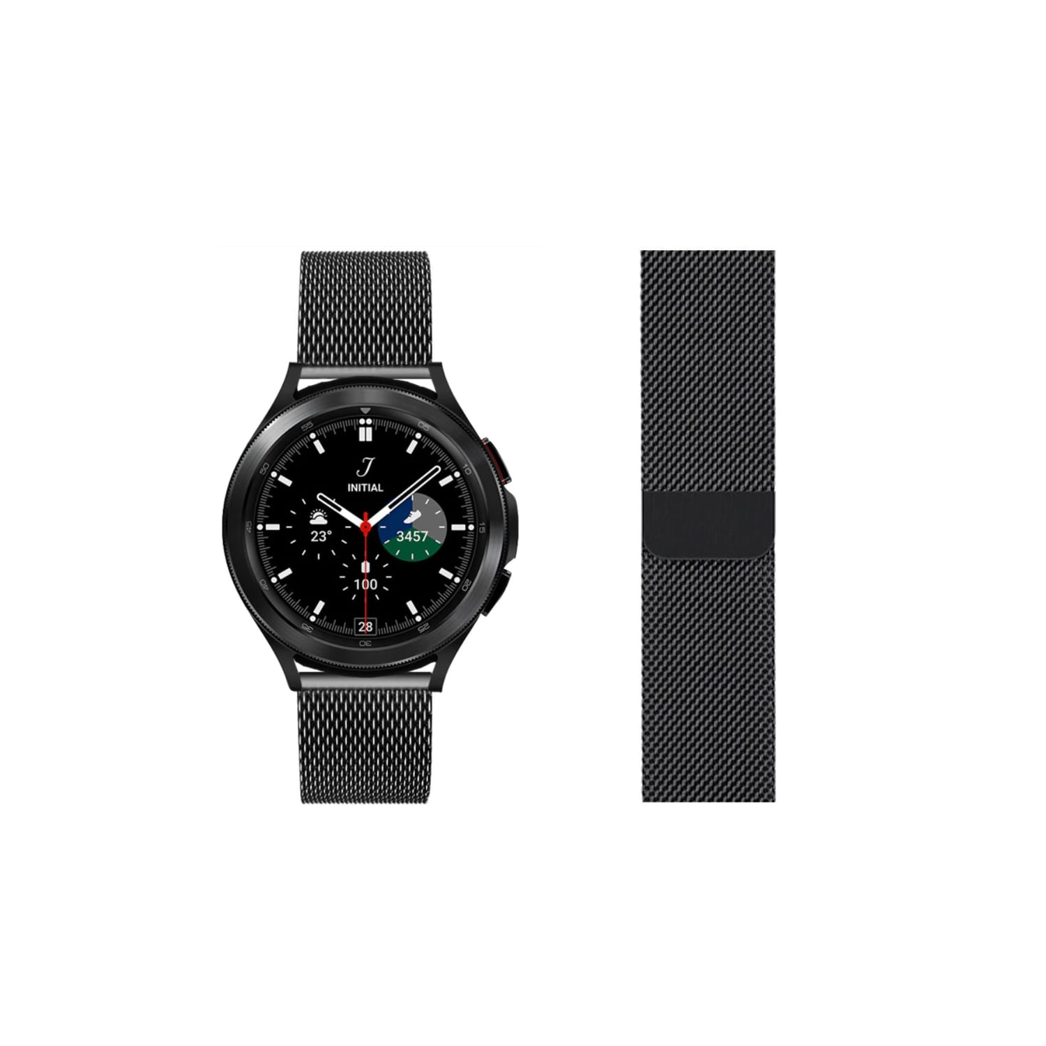 Pulseira De Malha Para Galaxy Watch 4, 5/watch 3 41 Mm/active 2