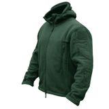Jaqueta Crysully Masculina Com Zíper, Forro De Lã Quente, Verde Ao Ar Livre