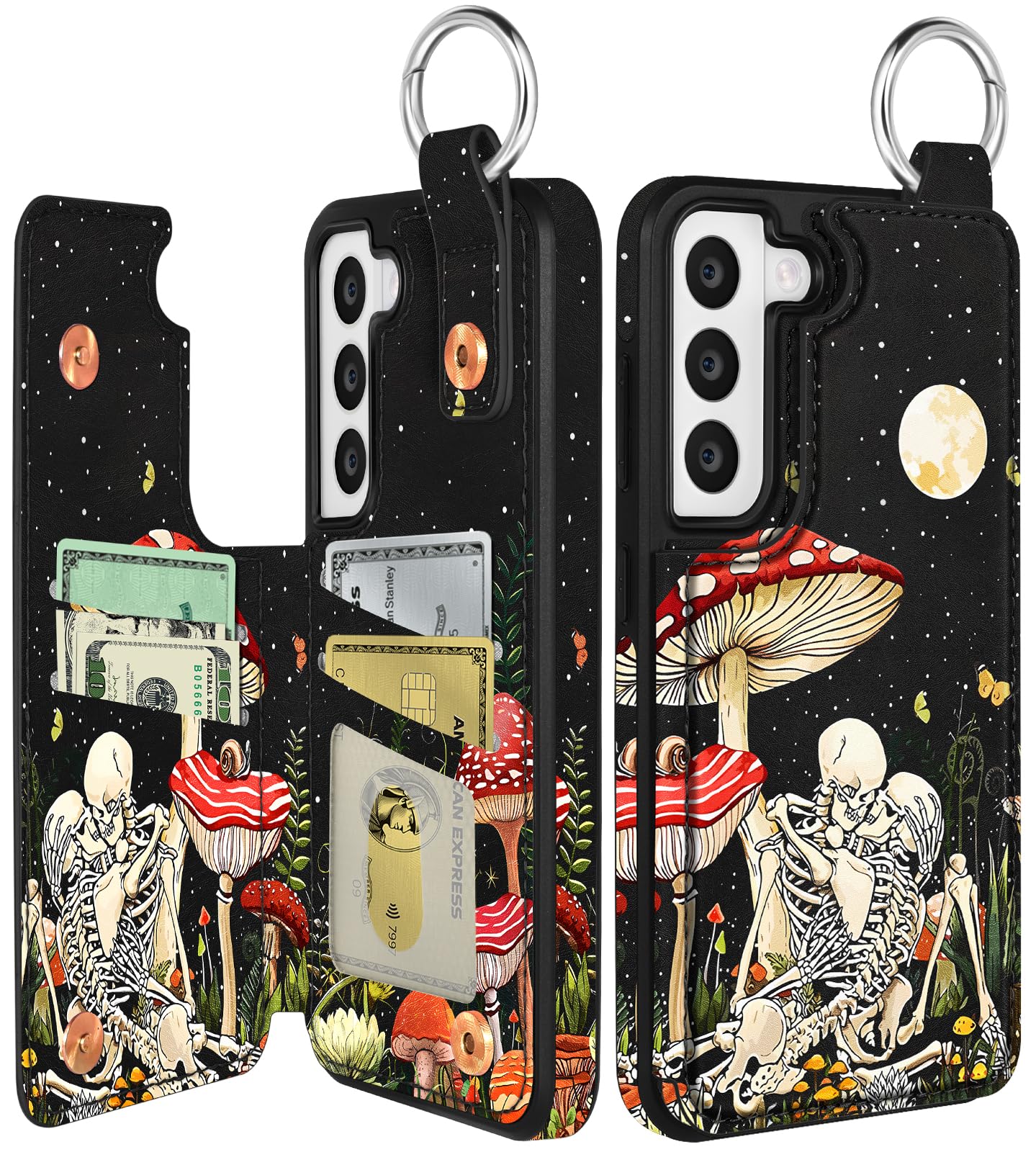 Capa Tipo Carteira Shorogyt Para Samsung Galaxy S22 Com Suporte Para Cartão