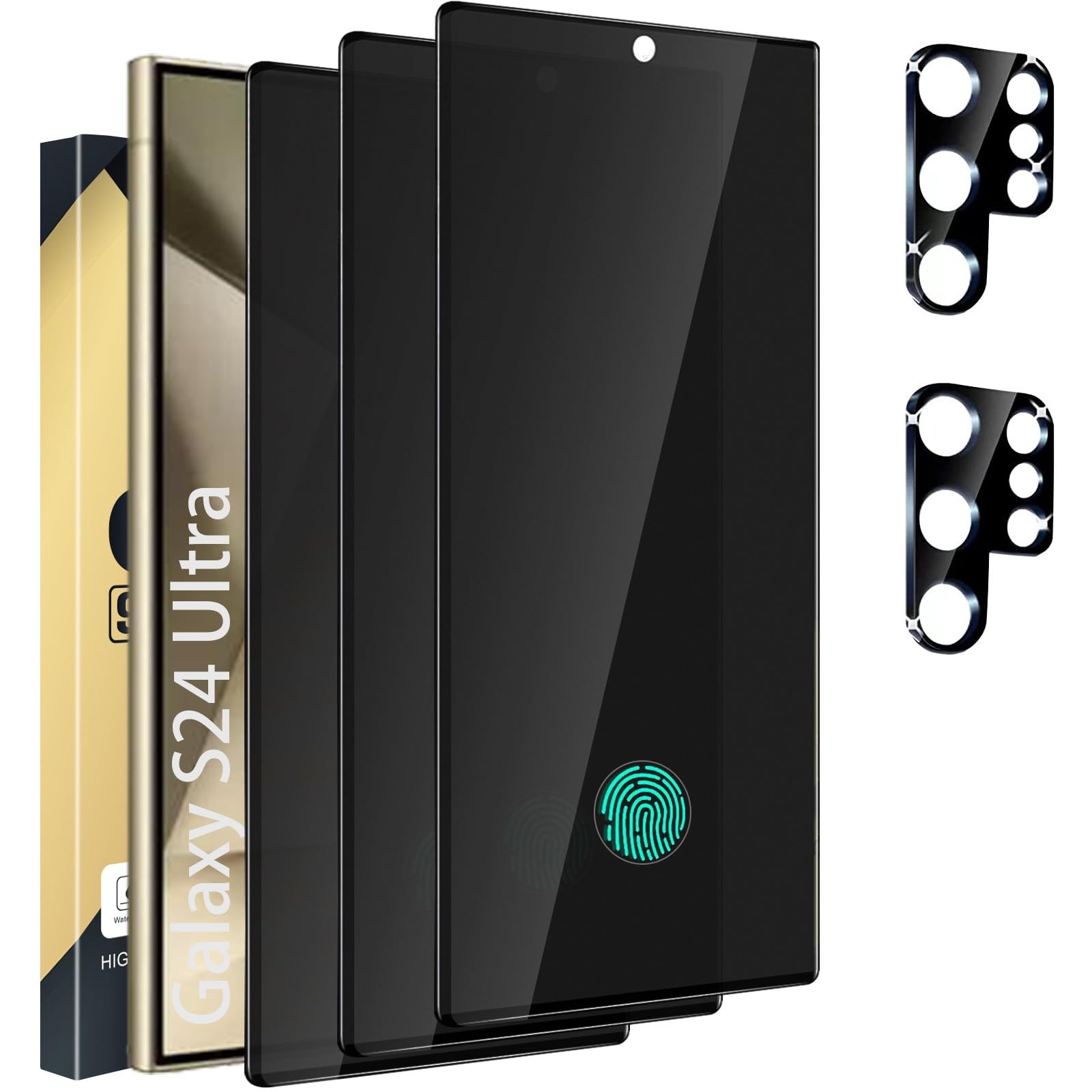 Protetor De Tela De Privacidade+lente De Câmera Para Samsung S24 Ultra