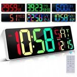 Relógio De Parede Digital Cymhchl Com Tela Grande De 17,2" Com Temporizador