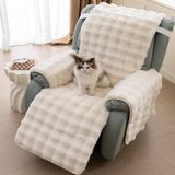 Cadeira Reclinável De Pelúcia Slipcover Livego Thick Rabbit 60 Cm Creme