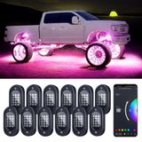 Led Rock Lights Honalia 12 Cápsulas Multicoloridas Para Caminhões