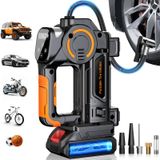 Compressor De Ar Portátil Com Inflador De Pneus Zopom 160 Psi 21v