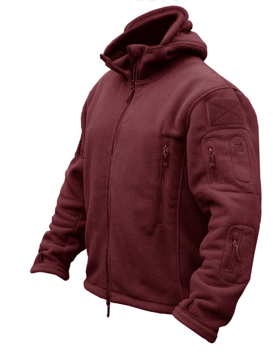 Casaco Masculino Crysully Outono Inverno Mountain Fleece Vinho Tinto