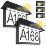 Sinal De Endereço Solar Deerdance House Numbers 300lm 3 Cores