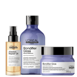 Kit L&#39;oréal Professionnel Blondifier Gloss + Absolut Repair Trio (3 Produtos)