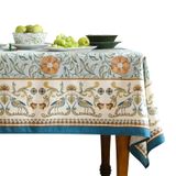 Toalha De Mesa Patdrea Designer French Linen 140 X 180 Cm Azul