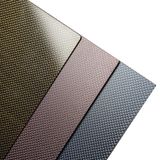 Folha De Fibra De Carbono Fancywing Golden 200x300x2.0mm Com Metal
