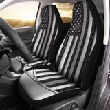 Capas De Assento De Carro Gearider Silver American Flag Design