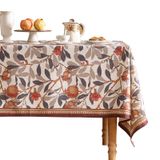 Toalha De Mesa Patrea Designer Marrom Retangular De Linho 140x180cm