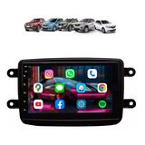 Kit Multimídia Sandero Logan 15 / 23 C/ Som Android 7 Pol 2/32gb Carplay Bt Usb Gps - Adak