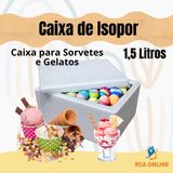 4 Caixas De Isopor 1,5 Litros Para Sorvetes E Medicamentos