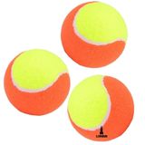 Kit Bolinha Beach Tennis Tênis Praia Pack 3 Unidades Laranja E Amarelo Lorben