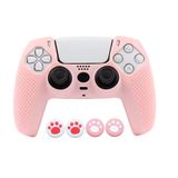 Capa Controle Dualsense Ps5 Rosa Pastel Antiderrapante