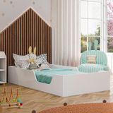 Cama Infantil Montessoriana Estrado Removível Olivar Branco