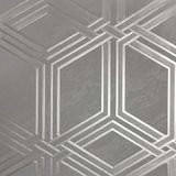 Papel De Parede White Swan Geométrico Cinza Ws100004r