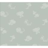 Papel De Parede Safari Friends Infantil Verde Sf6222