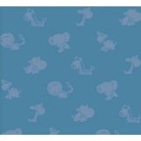 Papel De Parede Safari Friends Infantil Azul Sf6226